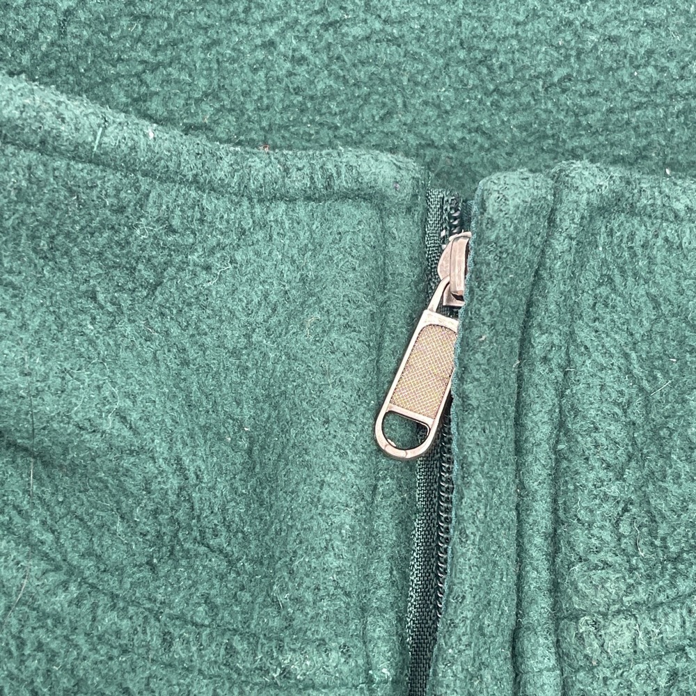 Vintage GAP Alpine Series Downhill LT Patch Fleece Sweatshirt 90s Green XL #C257 - Picture 4 of 7